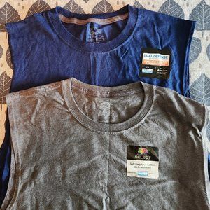 4 New Fruit of the Loom Sleeveless Shirts